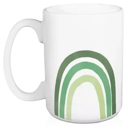 Kirklands Home Glassware & Drinkware|Green Rainbow St. Patrick's Day Mugs, Set of 2