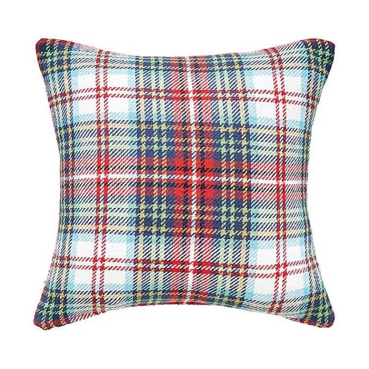 New Green Red Blue Morris Plaid Christmas Throw Pillow Christmas Pillows