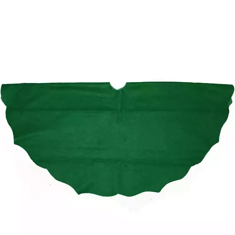 Discount Scalloped Christmas Tree Skirt, 38 in. Christmas Tree Skirts & Collars