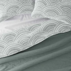 Kirklands Home Quilts|Green Scalloped Reversible 2-pc. Twin Quilt Set