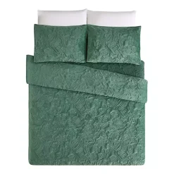 Kirklands Home Quilts|Secret Garden 3-pc. Full/Queen Quilt Set Green