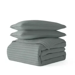 Kirklands Home Quilts|Stitched Stripes 2-pc. Twin Quilt Set Green