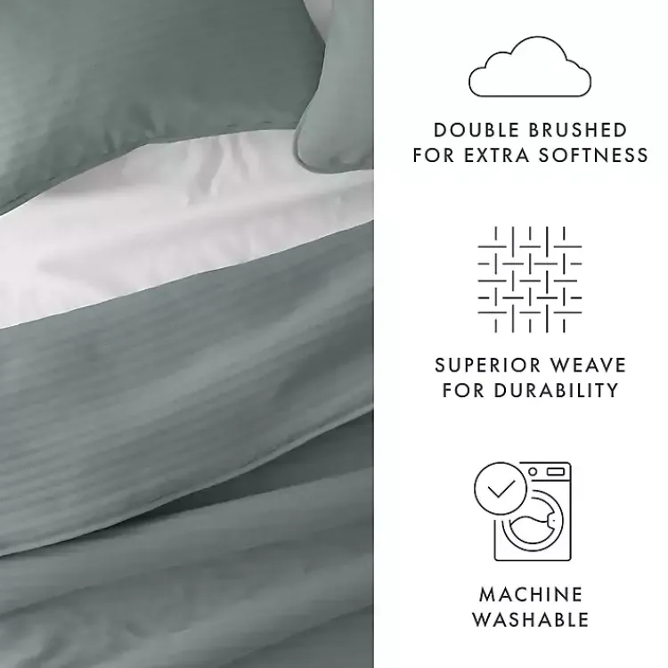 Kirklands Home Quilts|Stitched Stripes 2-pc. Twin Quilt Set Green