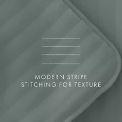 Kirklands Home Quilts|Stitched Stripes 2-pc. Twin Quilt Set Green