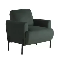 Kirklands Home Accent Chairs|Velvet Upholstered Knox Accent Chair Green