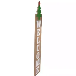 Online Green Welcome Christmas Tree Wall Decoration Outdoor Christmas Decorations