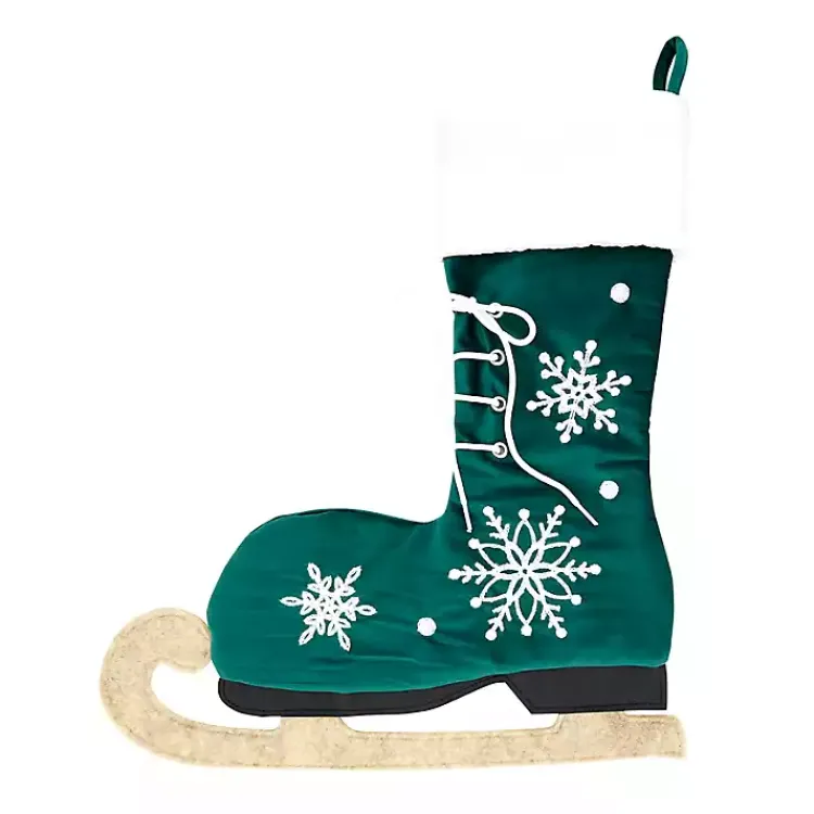 Clearance Winter Skate Stocking Christmas Stockings & Stocking Holders
