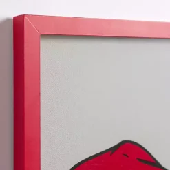 Discount Grinch Looking Through Wreath Framed Art Print Christmas Art & Wall Decor