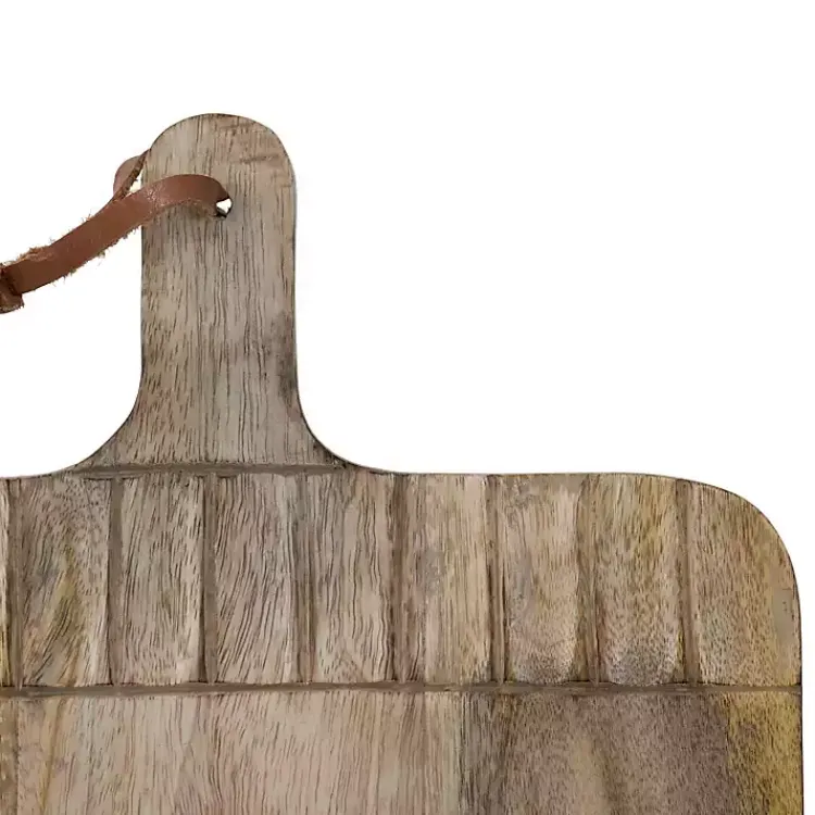 Kirklands Home Serving & Entertaining|Grooves Hand Carved Mango Wood Cutting Board Brown