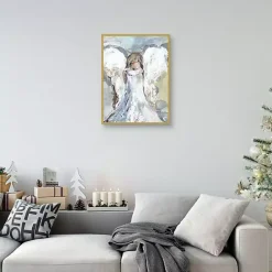 Discount Guard and Protect Angel Framed Art Print Christmas Decorations