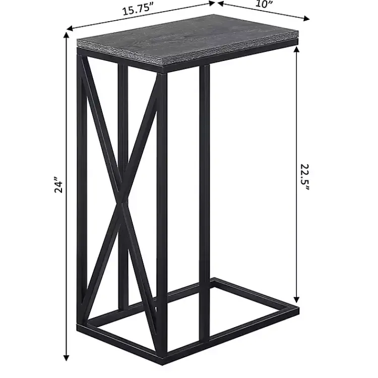 Kirklands Home Accent & End Tables|Gunmetal Tucson C-Table Gray