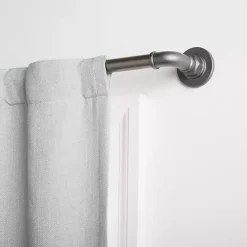 Kirklands Home Curtain Rods & Hardware|Gunmetal Hyde Wrap Around Curtain Rod, 120 in.