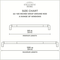 Kirklands Home Curtain Rods & Hardware|Gunmetal Hyde Wrap Around Curtain Rod, 120 in.