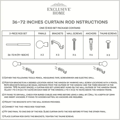 Kirklands Home Curtain Rods & Hardware|Gunmetal Open Sphere Curtain Rod, 72 in.