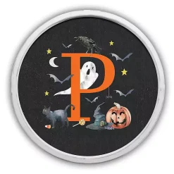 Outlet Halloween Monogram P White Framed Wall Plaque Monogram Seasonal Decor