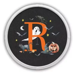 Outlet Halloween Monogram R White Framed Wall Plaque Monogram Seasonal Decor