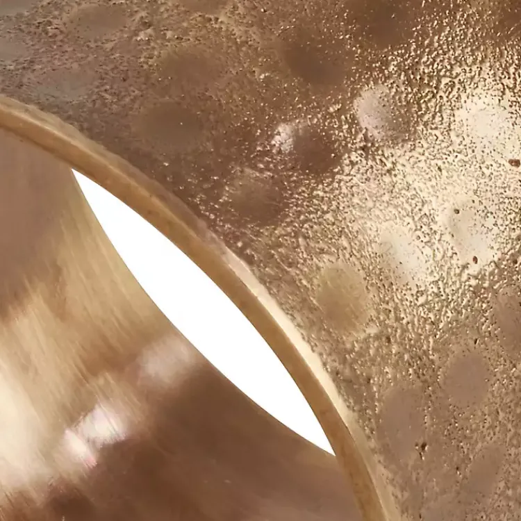 Kirklands Home Kitchen Accessories|Hammered Brass Inverted Napkin Rings, Set of 4 Gold