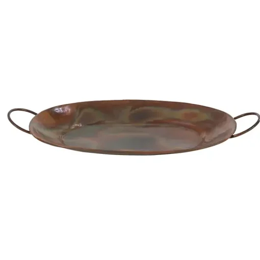 Sale Hammered Copper 3-pc. Iridescent Tray Set Decorative Trays