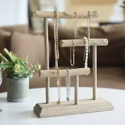 Kirklands Home Bathroom Accessories|Handmade Driftwood Large Jewelry Stand Brown