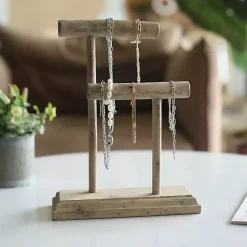 Kirklands Home Bathroom Accessories|Handmade Driftwood Medium Jewelry Stand Brown