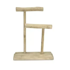 Kirklands Home Bathroom Accessories|Handmade Driftwood Medium Jewelry Stand Brown