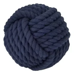 New Handmade Navy Jute Rope Orbs, Set of 4 Bowl Filler