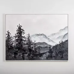 Kirklands Home Framed Art|Handpainted Mountain Scene Framed Art