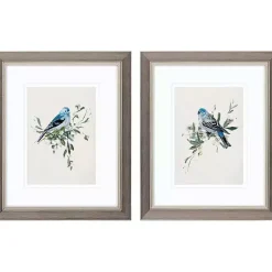 Kirklands Home Framed Art|Happy Bluebirds Framed Art Prints, Set of 2