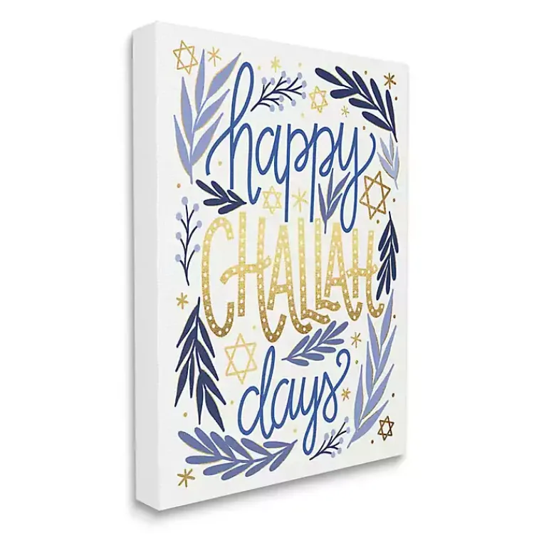 Outlet Happy Challah Days Canvas Art Print Hanukkah Decorations
