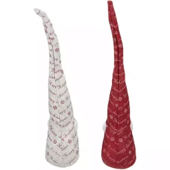 Happy Christmas Gnomes, Set of 2 Christmas Decorations