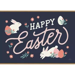 New Happy Easter Bunnies Framed Canvas Art Print Easter Decorations