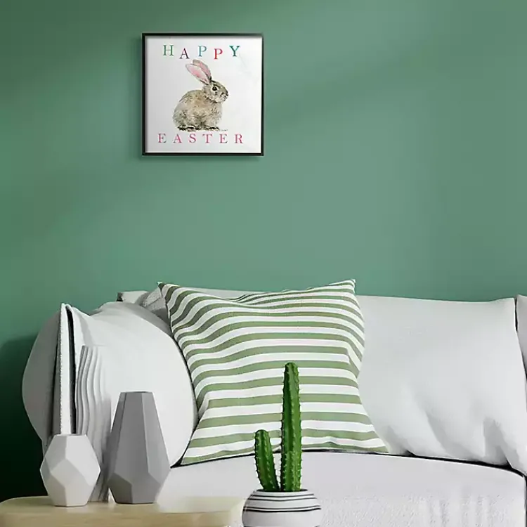 Clearance Happy Easter Bunny Rabbit Framed Art Easter Decorations