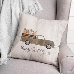 Online Happy Fall Y'all Pumpkin Truck Pillow Fall