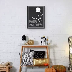 Sale Happy Halloween Bats Canvas Art Print Halloween