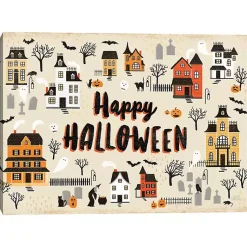 Happy Halloween Town Halloween Wall Art Halloween