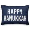 New Happy Hanukkah Lumbar Pillow Hanukkah Decorations