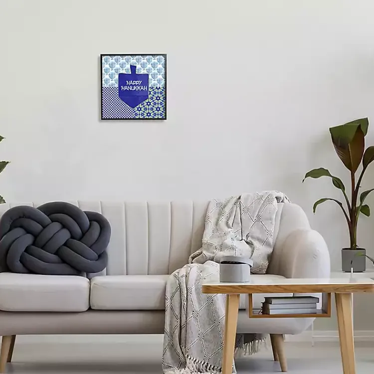 Sale Happy Hanukkah Patterned Wall Plaque Hanukkah Decorations