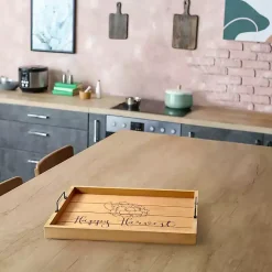Outlet Happy Harvest Wood Tray Fall