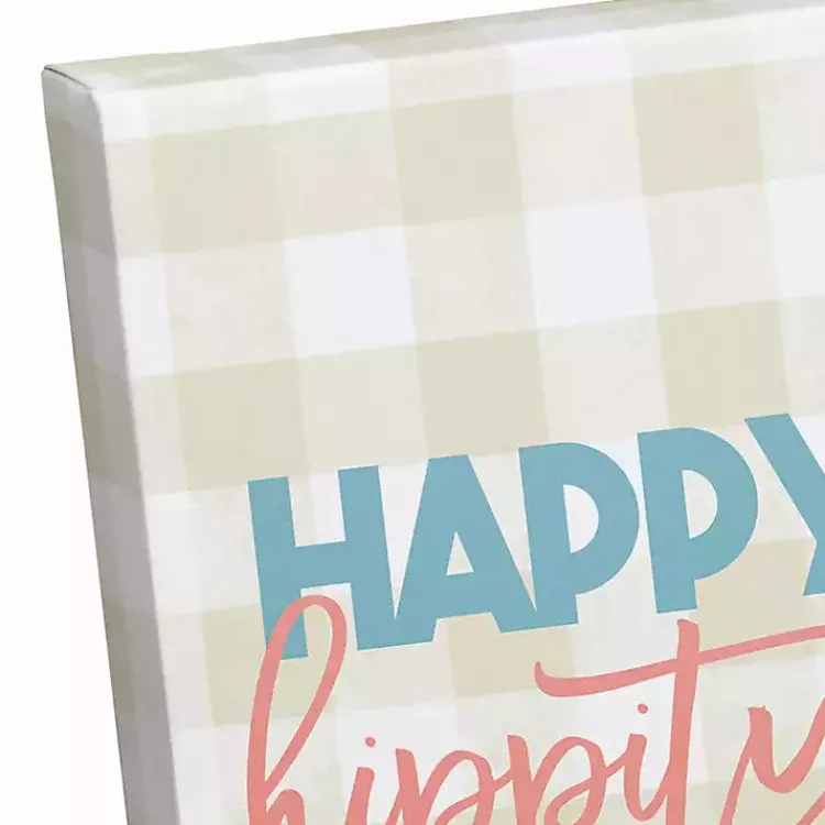 Sale Happy Hippity Hop Canvas Art Print Easter Decorations