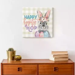 Sale Happy Hippity Hop Canvas Art Print Easter Decorations