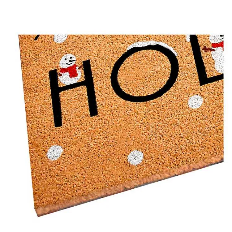 Happy Holidays Snowmen Doormat Outdoor Christmas Decorations