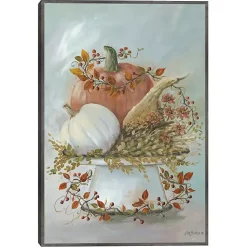New Harvest Arrangement Framed Canvas Art Print Fall