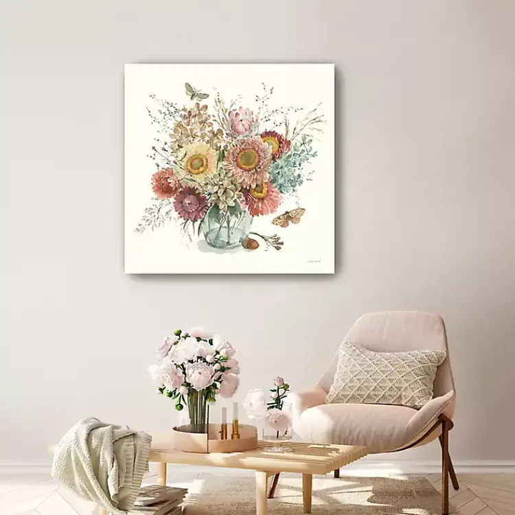 Sale Harvest Bouquet Canvas Art Print, 30x30 in. Fall
