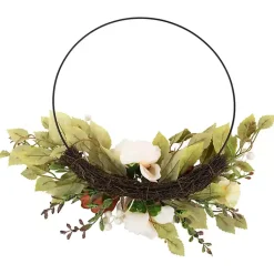 Harvest Floral Half Wreath Fall