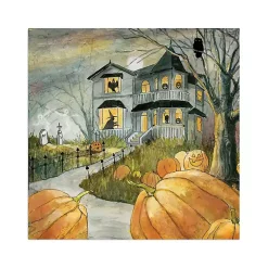 New Haunted House Halloween Wall Plaque Halloween