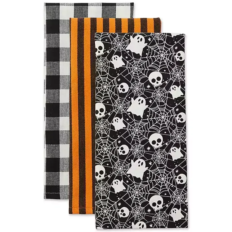 Best Haunted Prints Assorted Dishtowels, Set of 3 Halloween