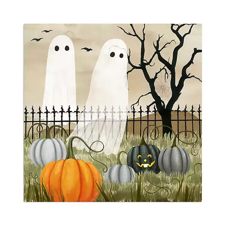 Clearance Haunting the Pumpkin Patch Canvas Art Print Halloween
