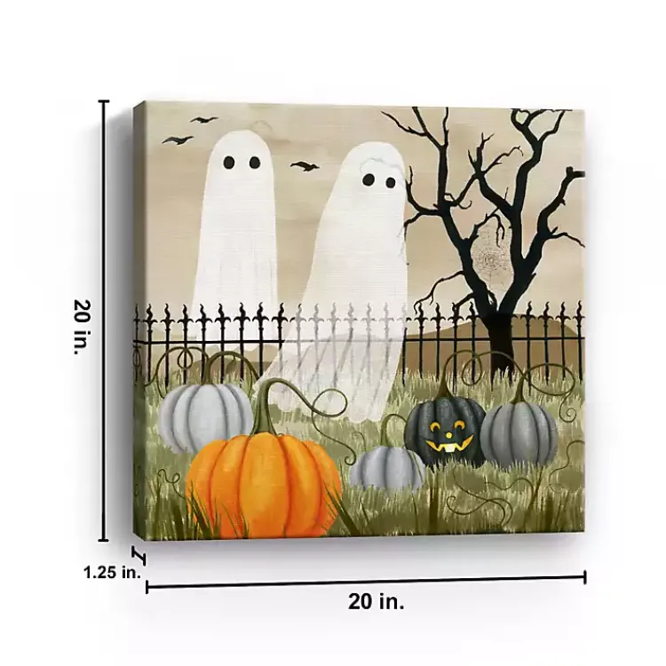 Clearance Haunting the Pumpkin Patch Canvas Art Print Halloween