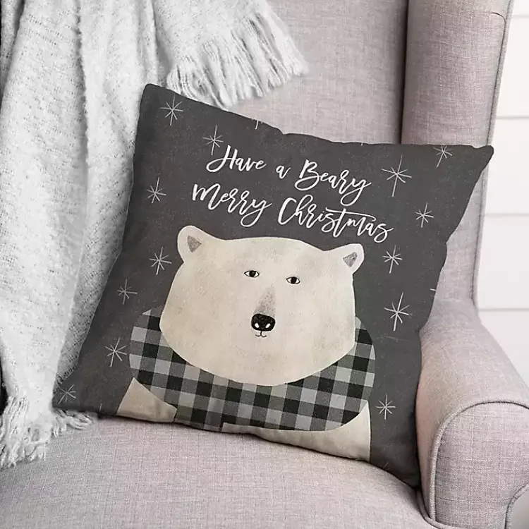 Have a Beary Merry Christmas Pillow Christmas Pillows