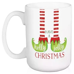 Discount Have a Holly Jolly Christmas Elf Mugs, Set of 2 Christmas Dining & Entertaining